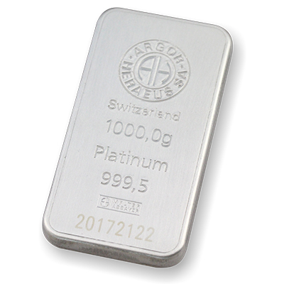 1 kg (1000 g) Platinum Bar