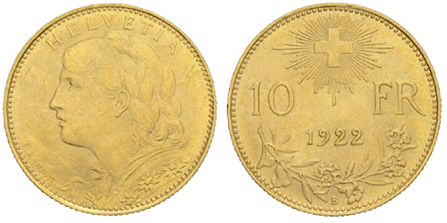 Switzerland, 10 Francs 