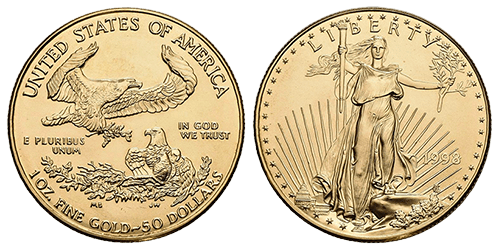 USA, American Eagle 1 Unze Goldmünze